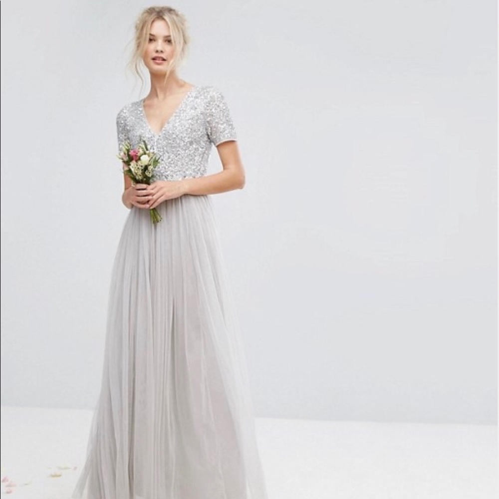 Asos Gown - embellished top maxi dress NYE
